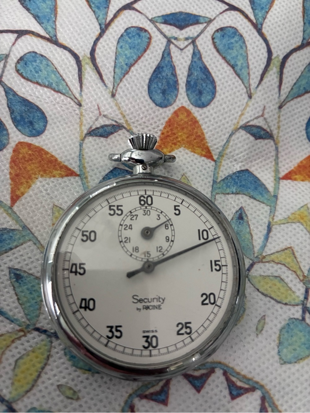 Security by Racine Vintage Stopwatch